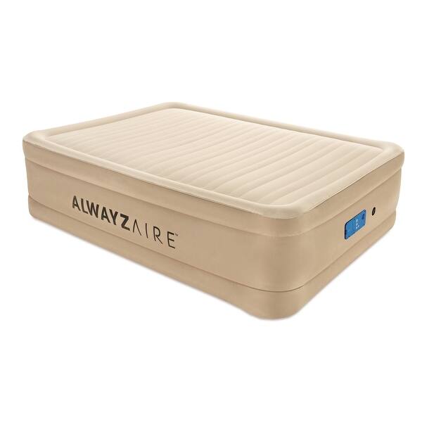 slide 1 of 5, Bestway AlwayzAire Comfort Choice Fortech 10 Inch Airbed with Built in Ac Pump, Queen