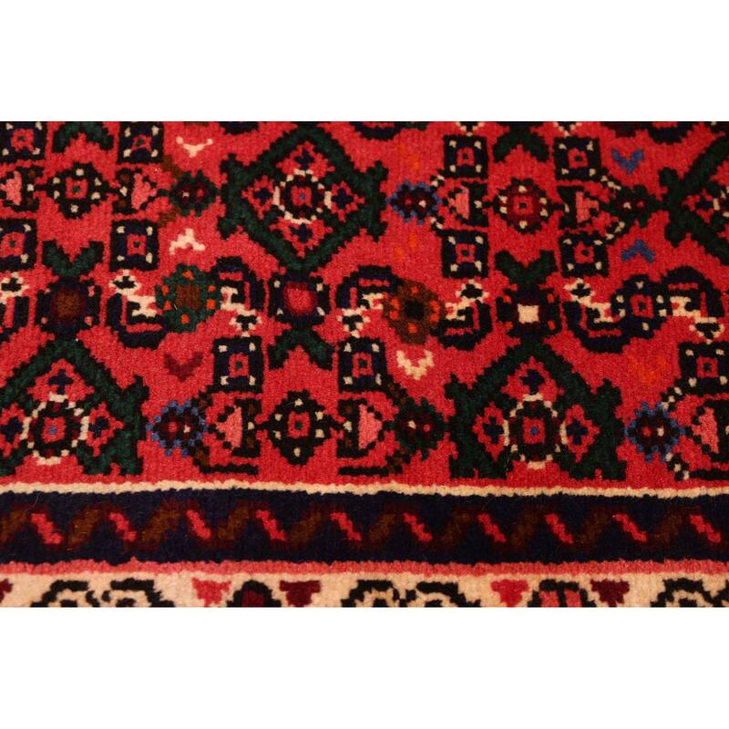 ECARPETGALLERY Hand-knotted Andelz Red Wool Rug - 2'8 x 9'8