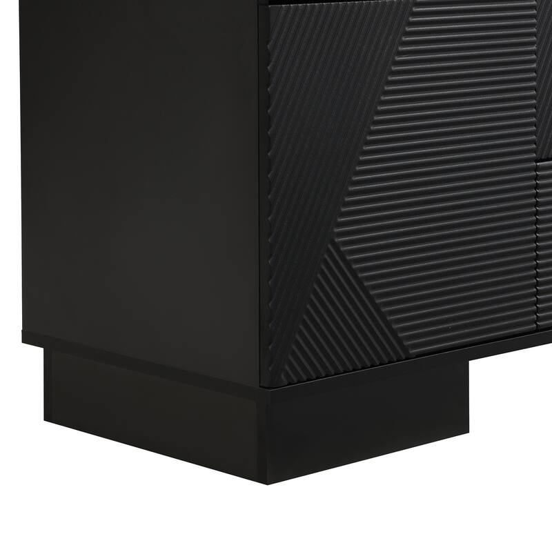 70.8" Modern TV Stand, Entertainment Center with Cabinets, 4 Drawers, Media Console Table, Living Room Modern TV Cabinet