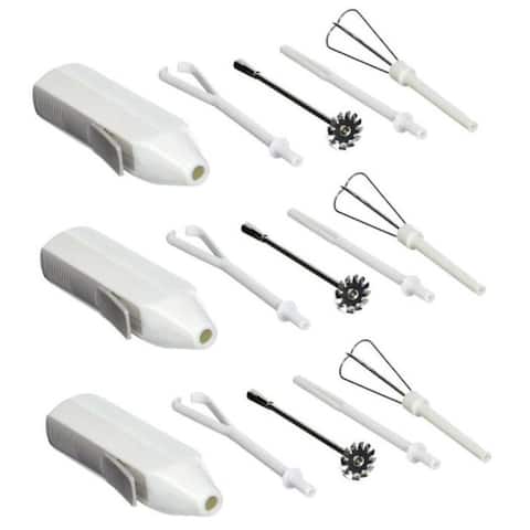 Norpro 5pc Deluxe Cordless Mini Mixer - Mixes, Whips, Stir, Blends and Frother