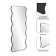 preview thumbnail 4 of 8, Sleek Curved Full-Length Floor Mirror