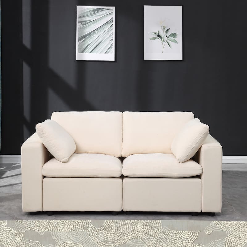 Modular Sectional Sofa, Convertible U Shaped Sofa Couch, Modular Sectionals with Ottomans