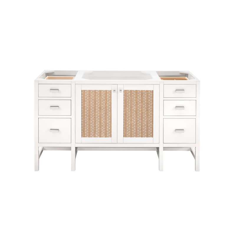 James Martin Vanities Addison 60" Single Vanity, Glossy White