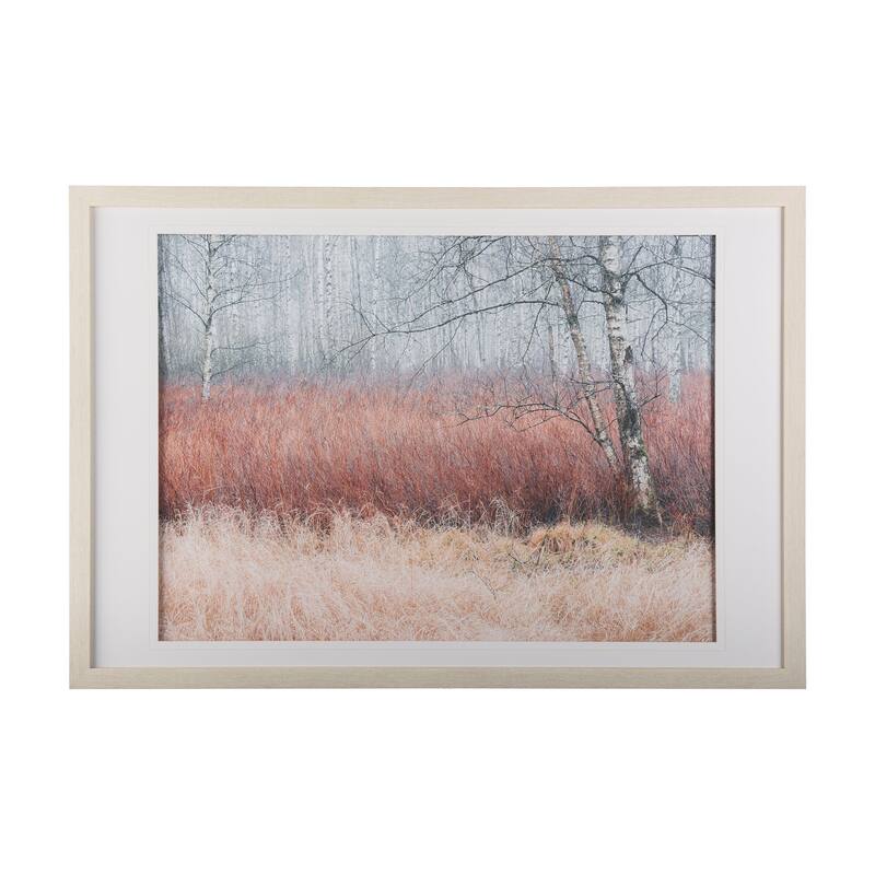 Woodland pastels Framed Art Print