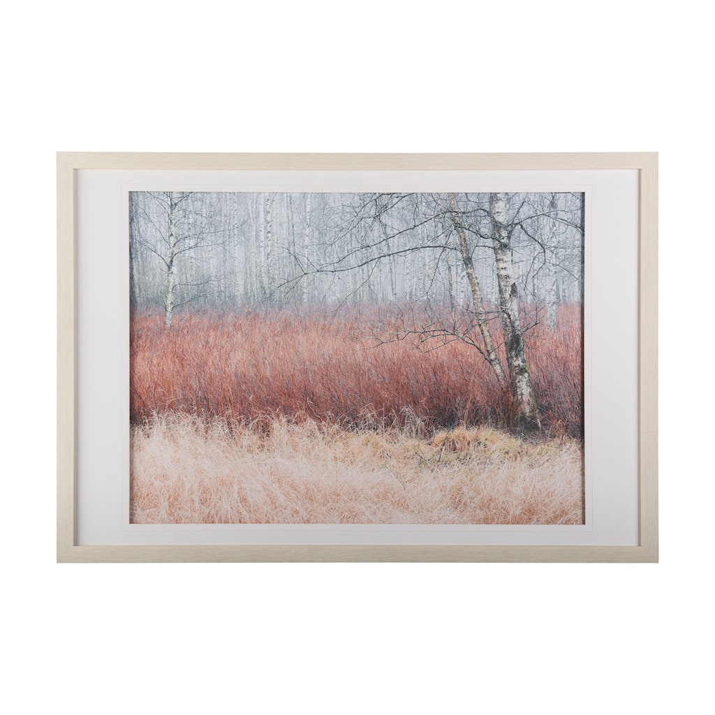 Woodland pastels Framed Art Print