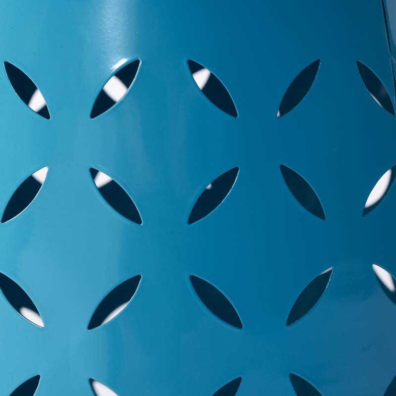 12" Accent Side Table, Cylindrical Design End Table for Living Room, Family Room, or Entryway, Industrial Style