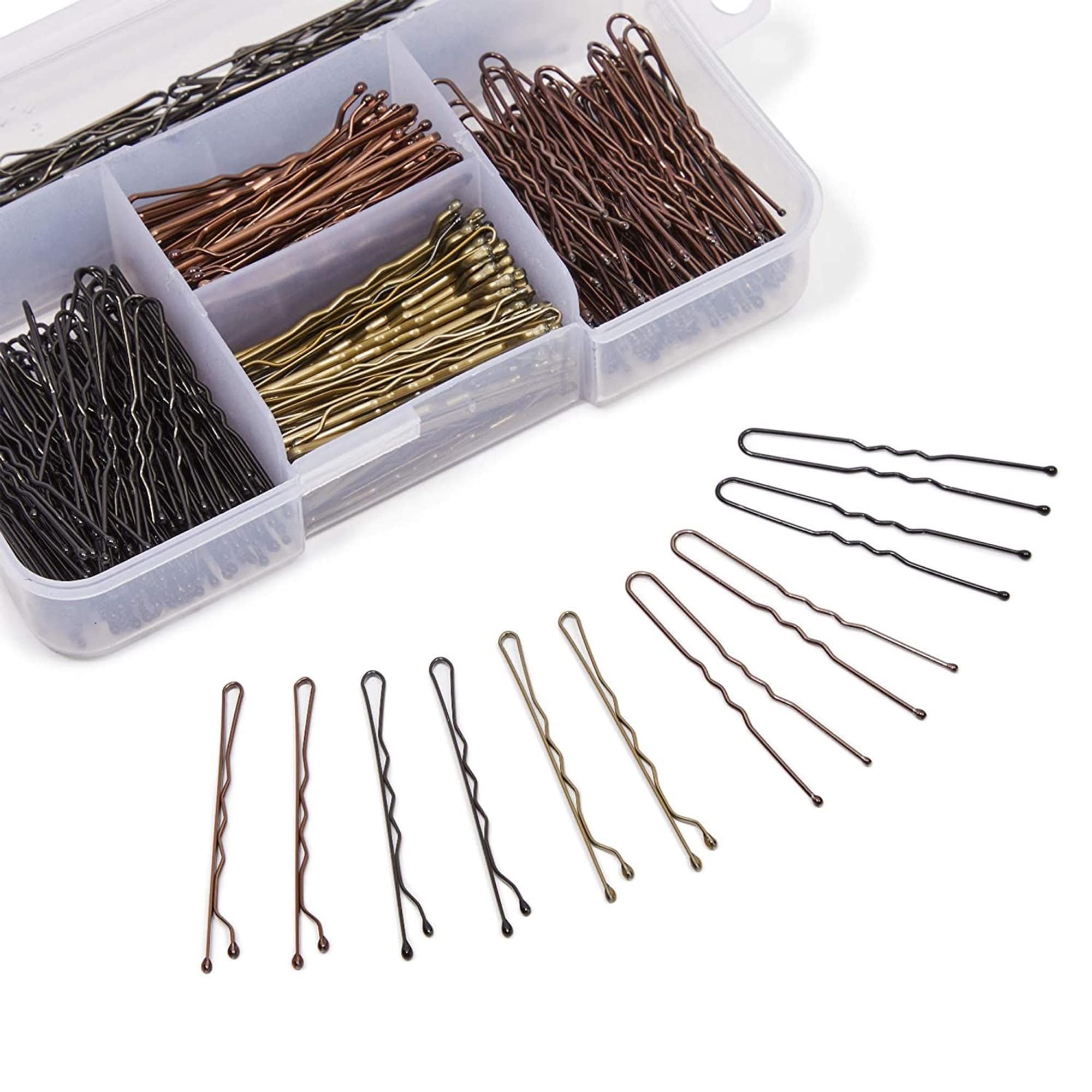 360 Pieces U Shaped Hair Pins with Case, Hair Acce...
