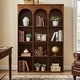 preview thumbnail 18 of 21, 70.9" Tall Arched Bookcase for Living Room, 5-Tier Freestanding Wooden Bookshelf, Mid-Century Modern Library Book Shelving Unit