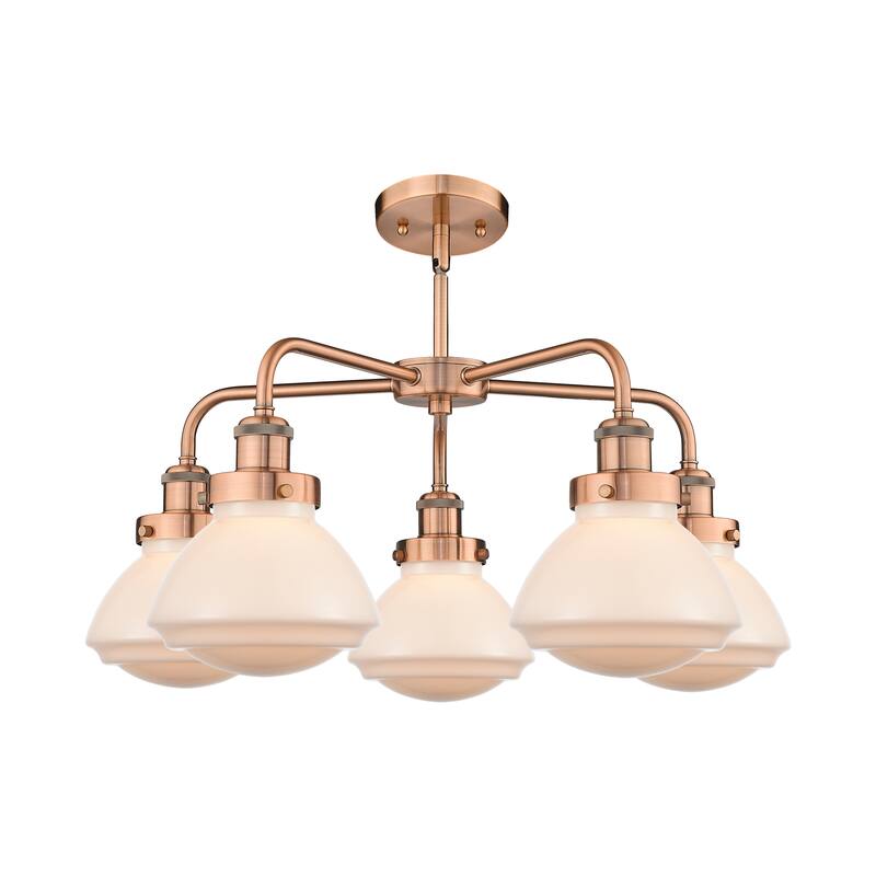 Innovations Lighting Olean - 5 Light 25" Stem Hung Chandelier