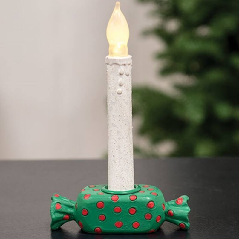 Resin Candy Taper Candle Holder Festive Decor