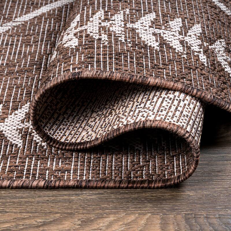 JONATHAN Y Kafel Tribal Diamond Trellis Indoor/Outdoor Area Rug