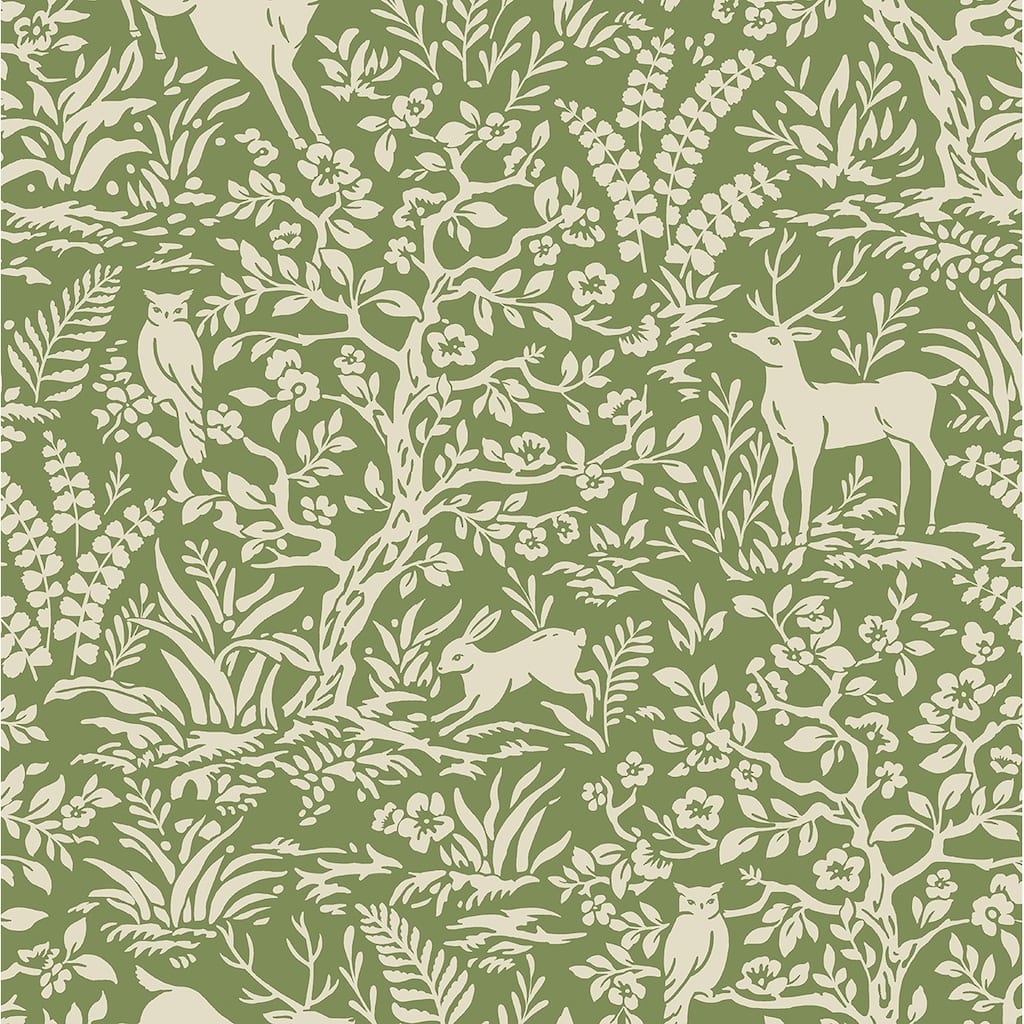 Daisy Bennett Designs Scandi Forest Premium Matte Non-Woven Peel and Stick Wallpaper