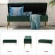 preview thumbnail 84 of 137, HULALA HOME Neptunus Modern 45.5" W Velvet Bedroom Storage Bench for End of Bed with Nailhead Trim