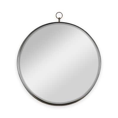 Circle Mirror with Iron Frame - Gold