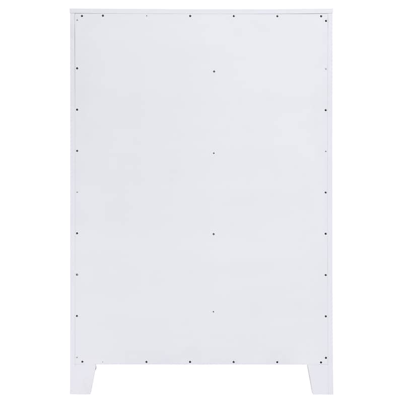 Anastasia 5-drawer Bedroom Chest Pearl White