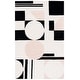 preview thumbnail 34 of 70, SAFAVIEH Handmade Rodeo Drive Frouwa Mid-Century Modern Wool Rug 2' x 3' - Blush/Black - Rectangle