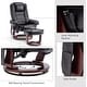 preview thumbnail 35 of 50, MCombo Set of 2 Swivel Recliner with Ottoman, Vibration Massage Lumbar Pillow