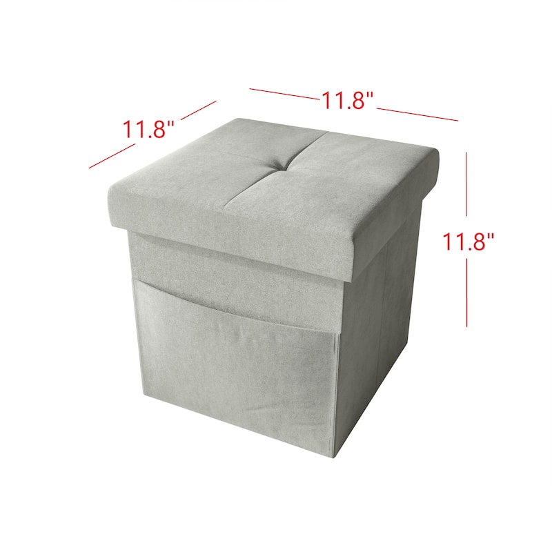 Chico Tufted Upholstered Folding Storage Bench