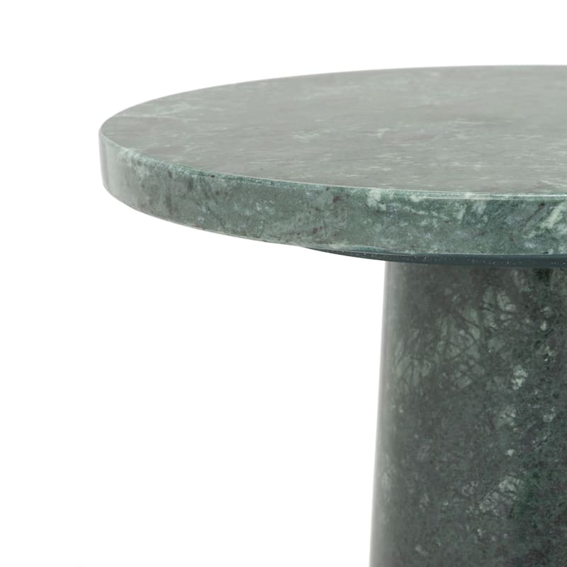 SAFAVIEH Couture Valentia Round Marble Accent Table - 10" W x 10" D x 18" H