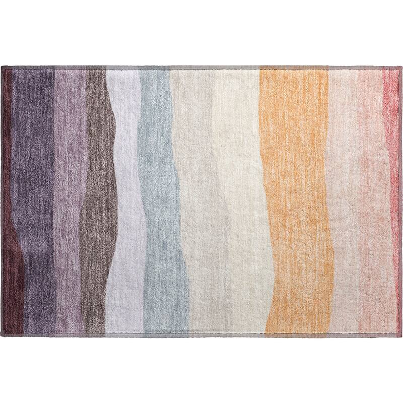 Premium Washable Super Soft Ombre Stripe Mayfield Rug