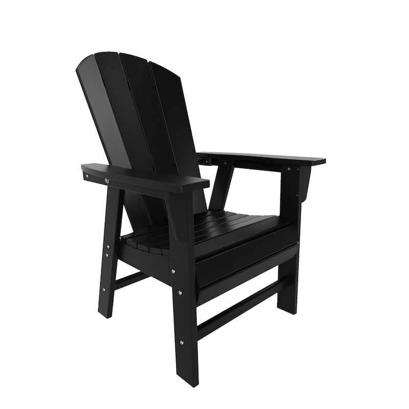 Laguna Hdpe All Weather Outdoor Patio Square Adirondack Dining Chairs Set (5-Piece Set)
