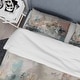 preview thumbnail 4 of 5, Designart "Brushstroke Abstract Painting I" Cream Modern - Bedding Cover Set With Shams