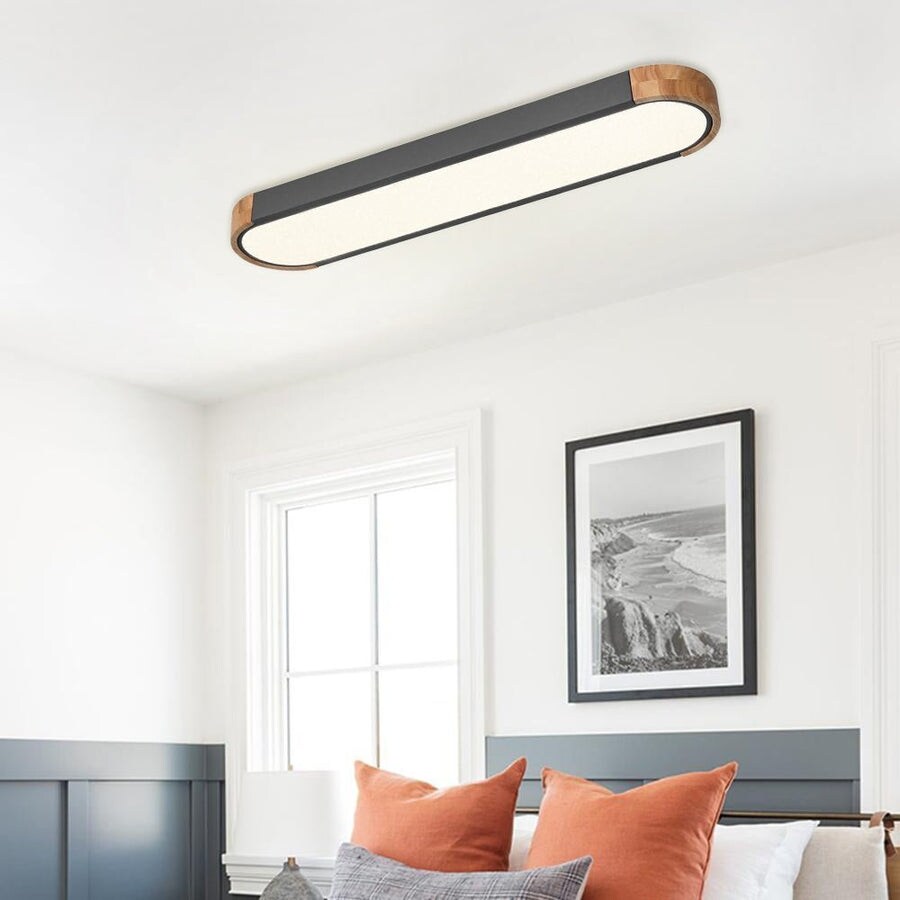 Grey flush mount shop ceiling light
