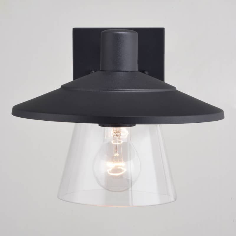 Vaxcel Lighting T0752 Westport 8" Tall Outdoor Wall Sconce with Clear
