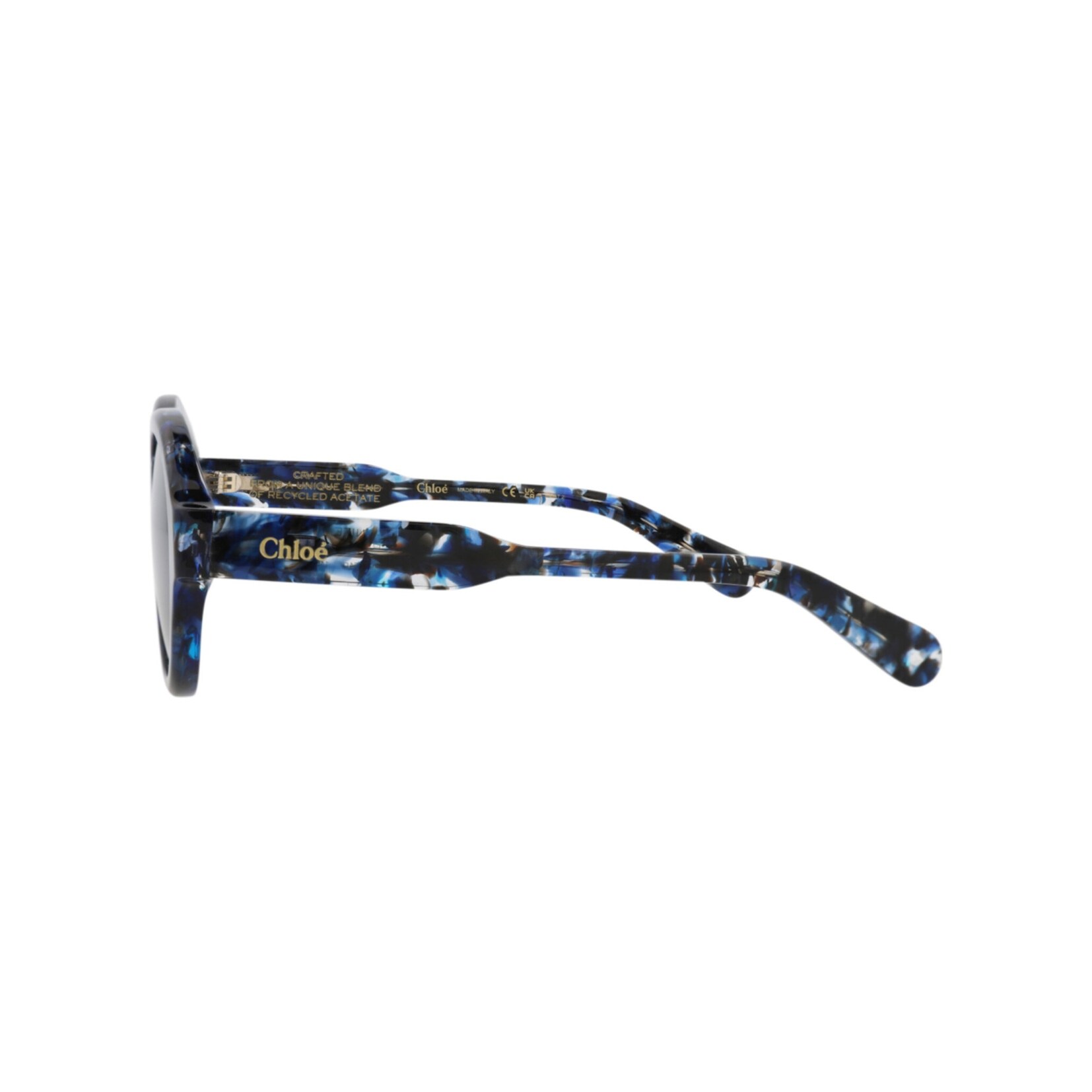 Chloé Round-Frame Recycled Acetate Sunglasses Multi Womens Chloe Round Acetate Sunglasses - Bergdorf Goodman main image 4
