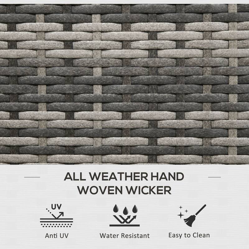 ​​Rustic Hand Woven Wicker Storage Trunk with Waterproof Liner and Hydraulic Lid for Outdoor Pool and Garden