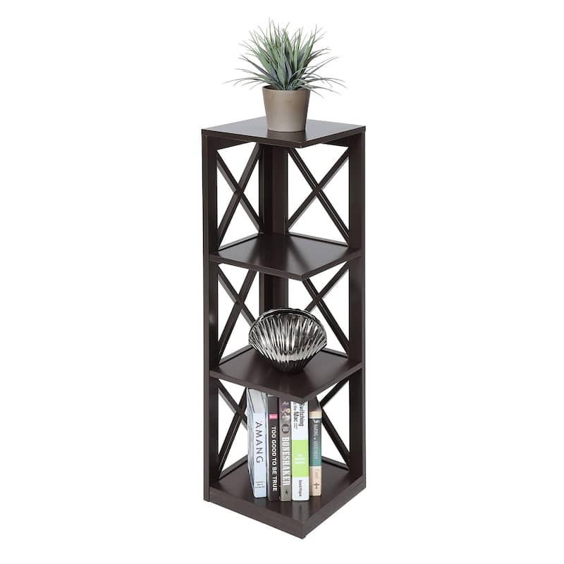 Convenience Concepts Oxford 3 Tier Corner Bookcase
