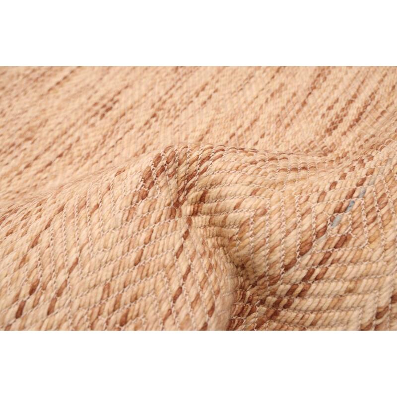 ECARPETGALLERY Braid weave Sienna Cream Wool Rug - 5'1 x 7'8