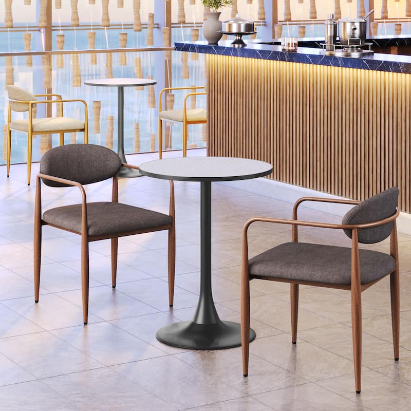 Bite Bistro Table Gray & Black - Gray/Black