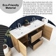 preview thumbnail 48 of 152, Floating Bathroom Vanity with Integrated Resin Top