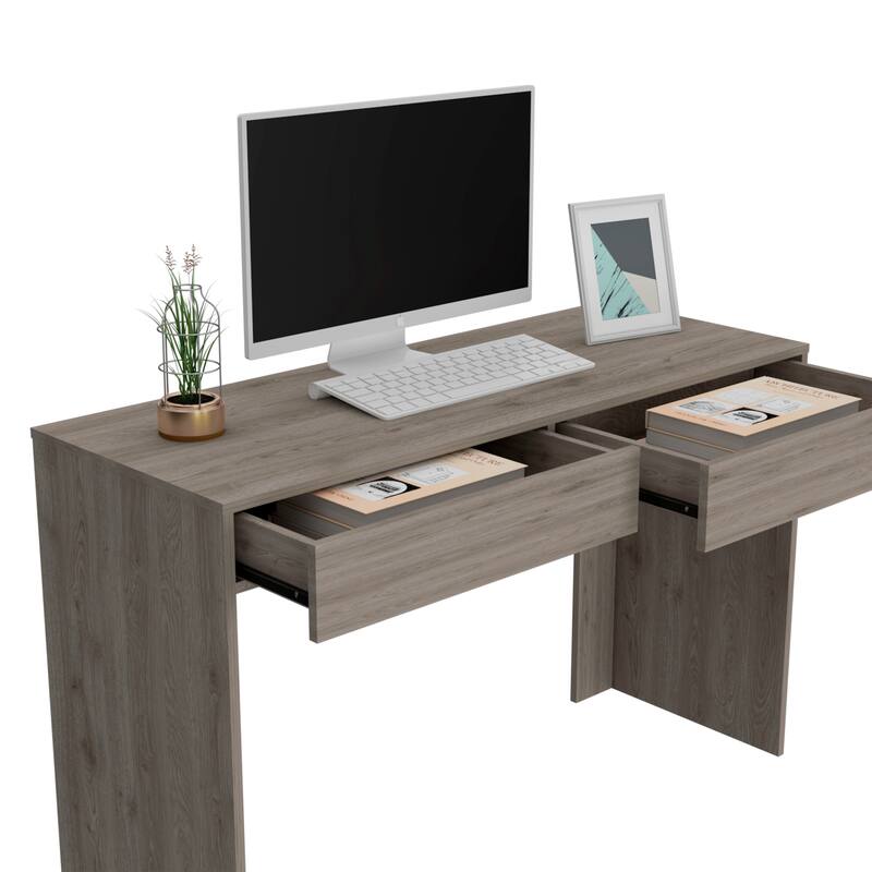 Acre 47-inch Wide Writing Computer Desk with 2 Drawers