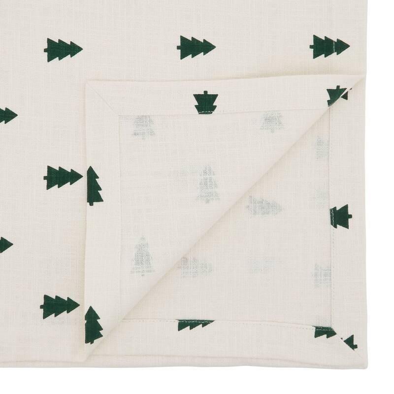 Holiday Table Runner With Christmas Tree Design