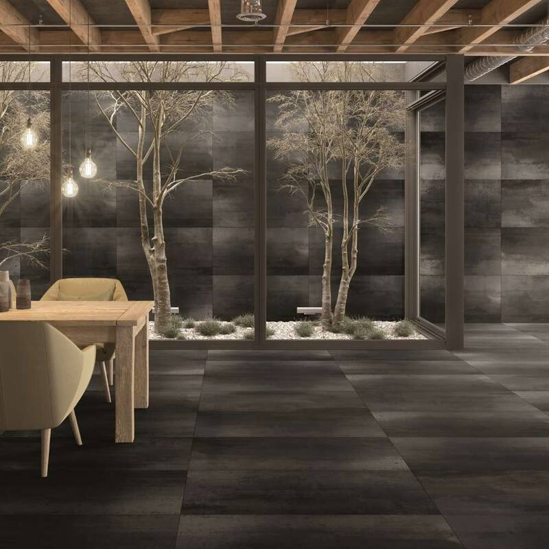The Tile Life Metallica 24x48 Graphite Porcelain Floor & Wall Tile