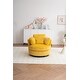 preview thumbnail 3 of 61, Oversized 360 Degreed Swivel Accent Chair Modern Soft Plush Corduroy Round Barrel Chair for Living Room Bedroom with Pillows
