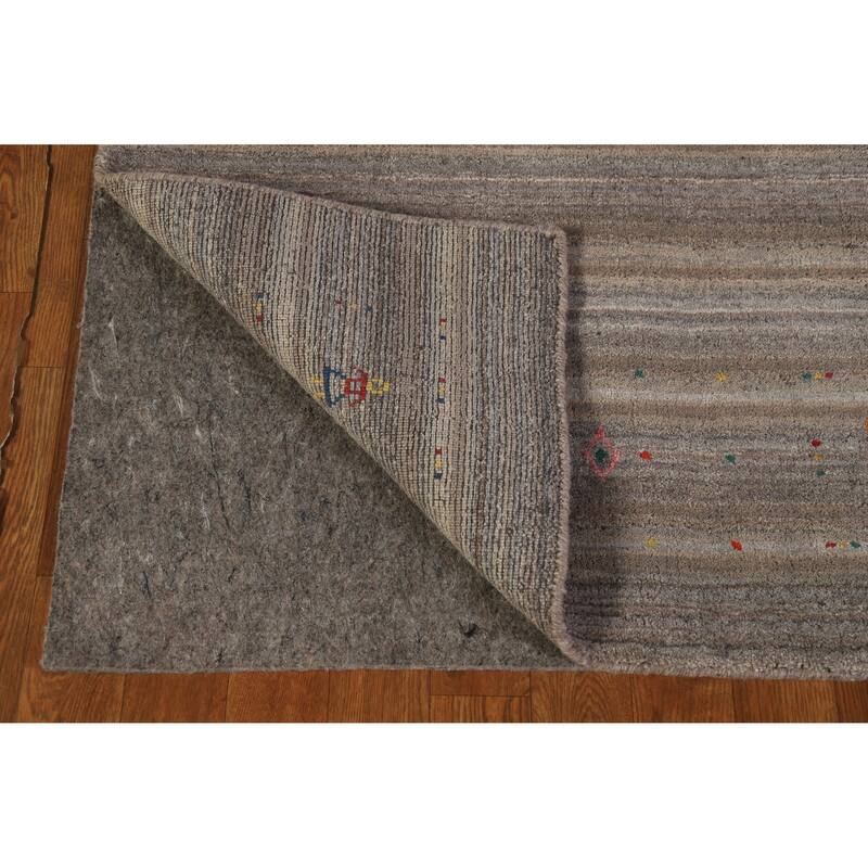 Hand Knotted Oriental 100% Wool Carpet Tribal Tribal Multi-Colored Gabbeh Area Rug - 8' 1'' X 5' 2''