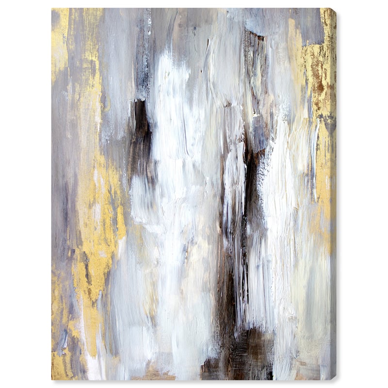 Wynwood Studio Canvas Abstract Waterfalls White and Modern & Contemporary Wall Art Canvas Print