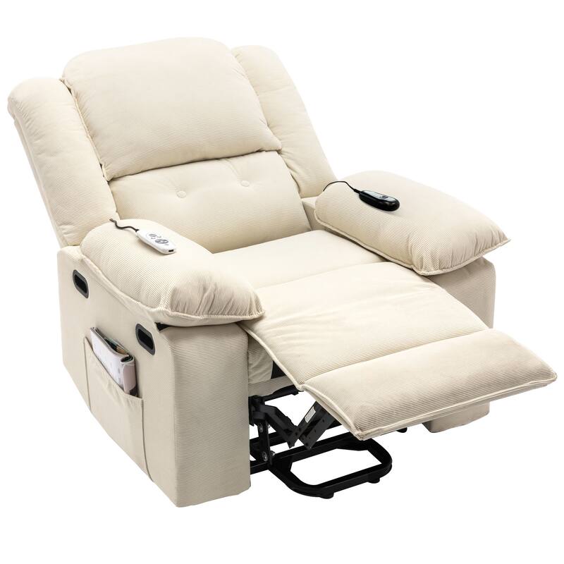 55.91" Velvet 4-Seater Sleeper Sofa with Storage & Adjustable Backrest