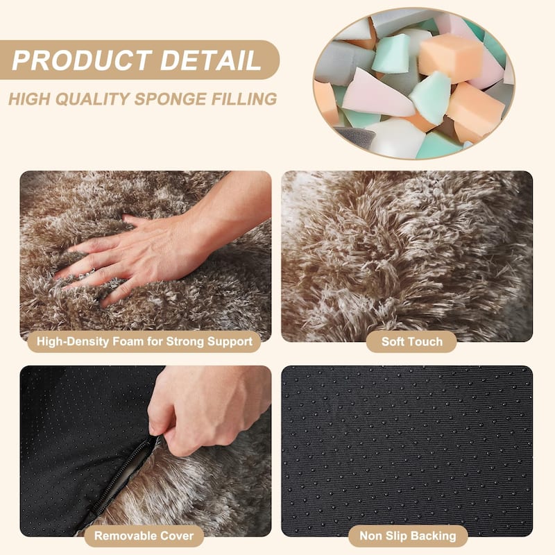 Bean Bag Chair, Plush Armrest Beanbag Sofa, Cozy Lounge Seat