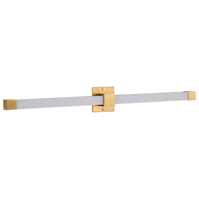 Brightwyn 35 Inch LED Vanity Brushed Brass Finish - Brushed Brass