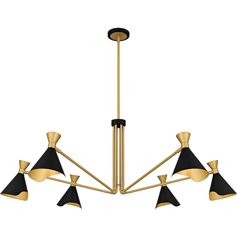 Arden 6-Light Matte Black Chandelier
