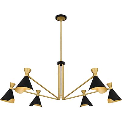 Arden 6-Light Matte Black Chandelier