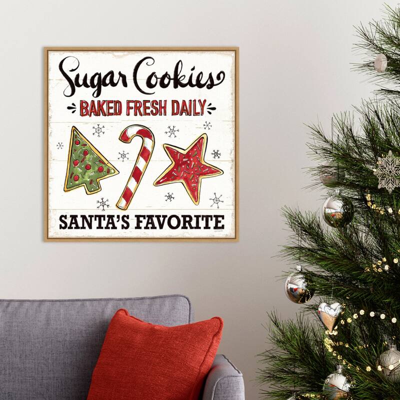 Christmas Treats II by Anne Tavoletti Framed Canvas Wall Art