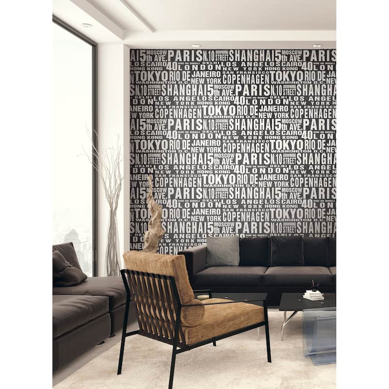 NextWall Around the World Peel and Stick Removable Wallpaper - 20.5 in. W x 18 ft. L