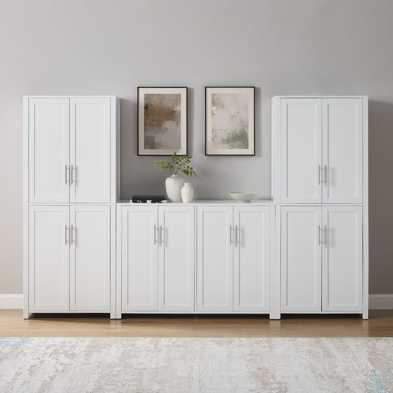 Crosley Savannah 3-Piece Sideboard And Pantry Set