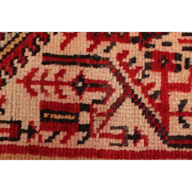 ECARPETGALLERY Hand-knotted Andelz Red Wool Rug - 4'2 x 6'4