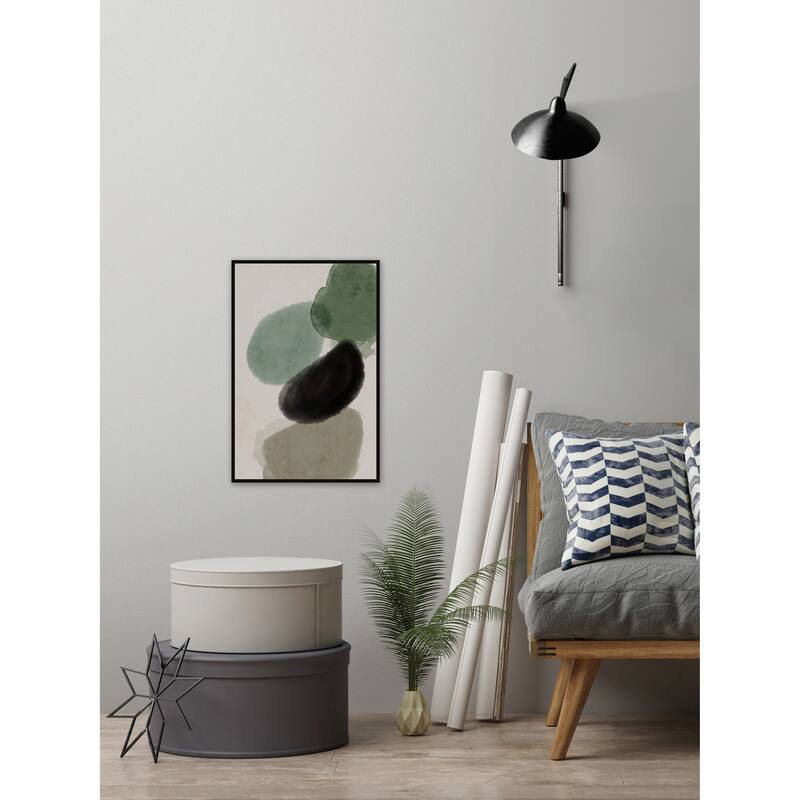 'We Belong Together' Floater Framed Painting Print on Canvas